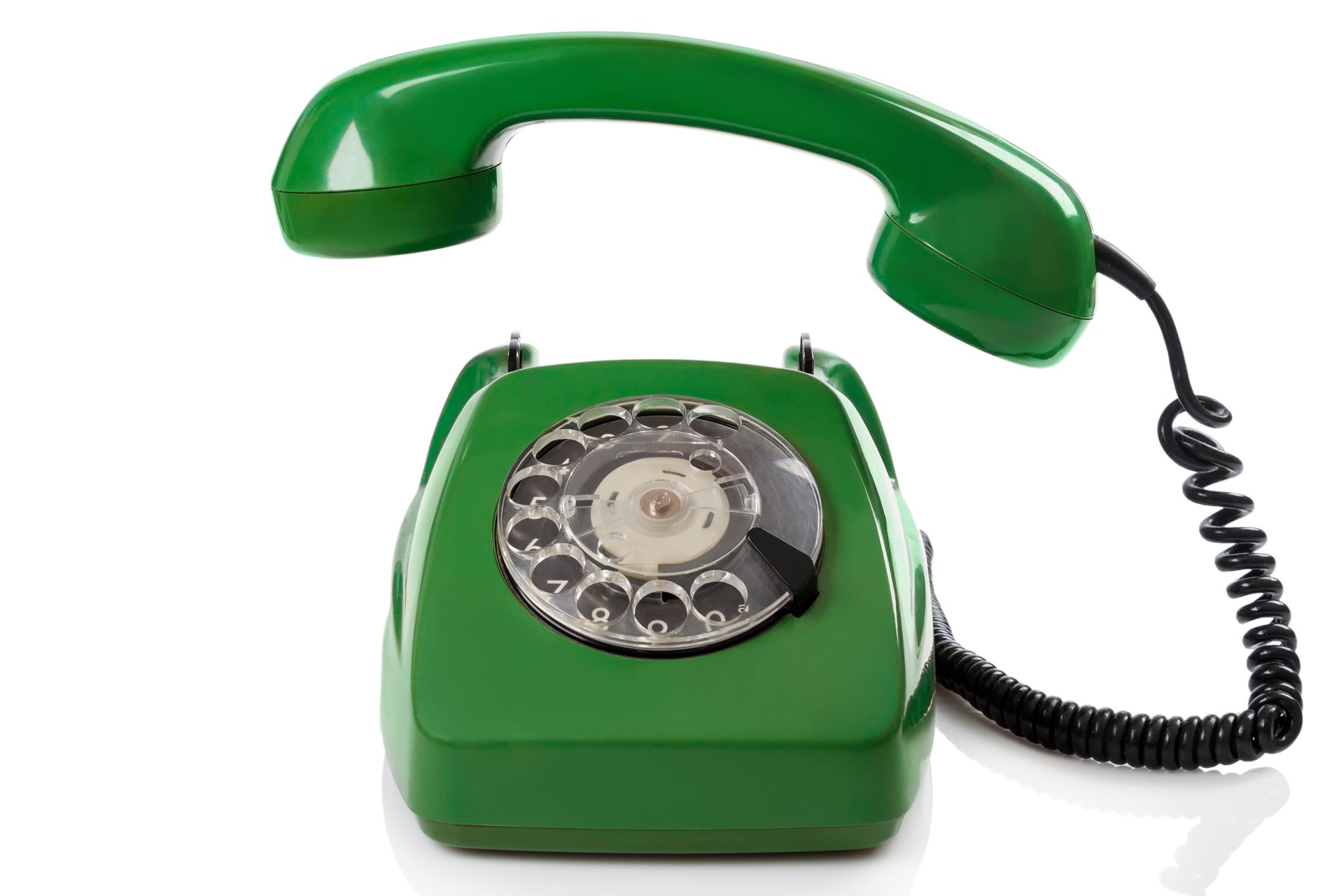 grünes Retro-Telefon