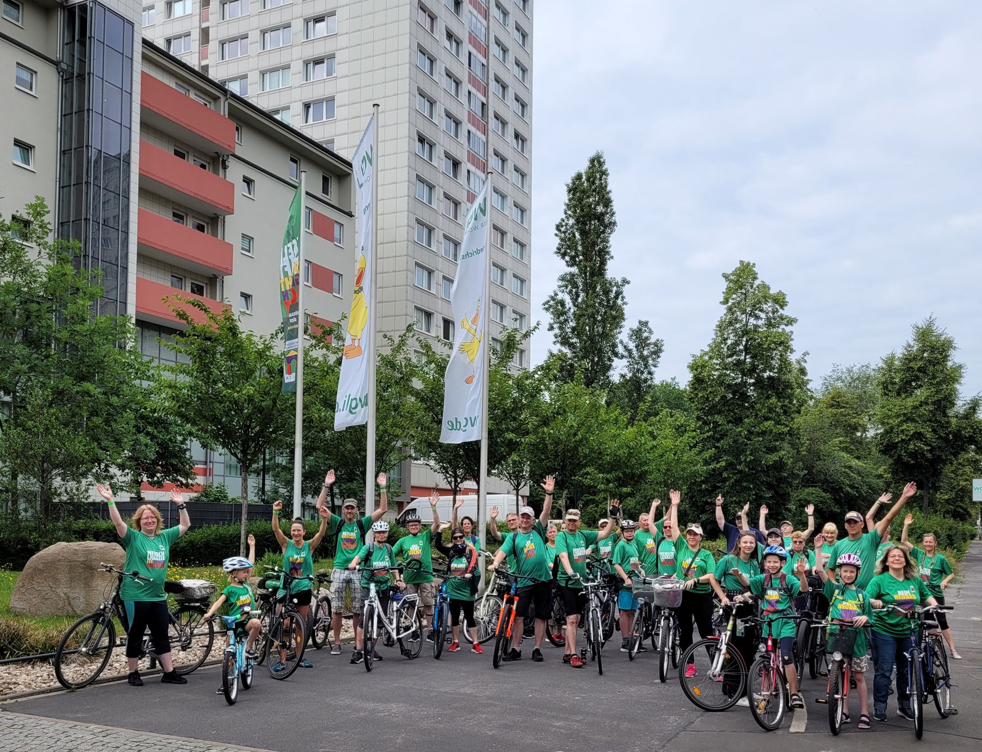 Sternfahrt Wohnungsbaugenossenschaften Berlin Juni 2023 WGLi Geschäftsstelle