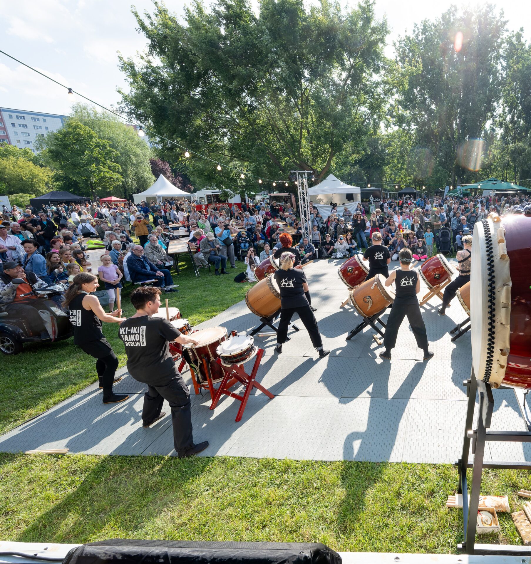 großes Jubiläumsfest zum 70. Geburtstag der WGLi auf der Fennpfuhlwiese, im Sommer 2024